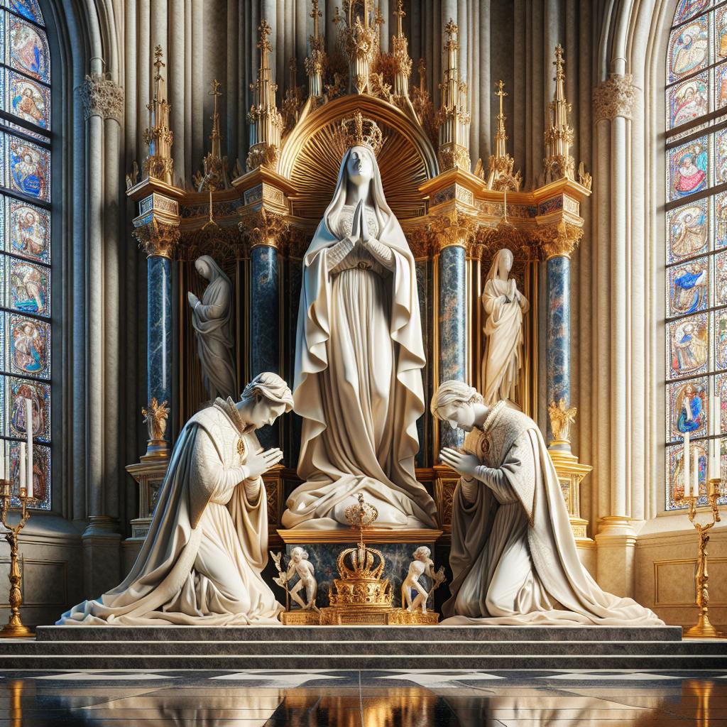 Assomption vœu 1638 Notre Dame statues
