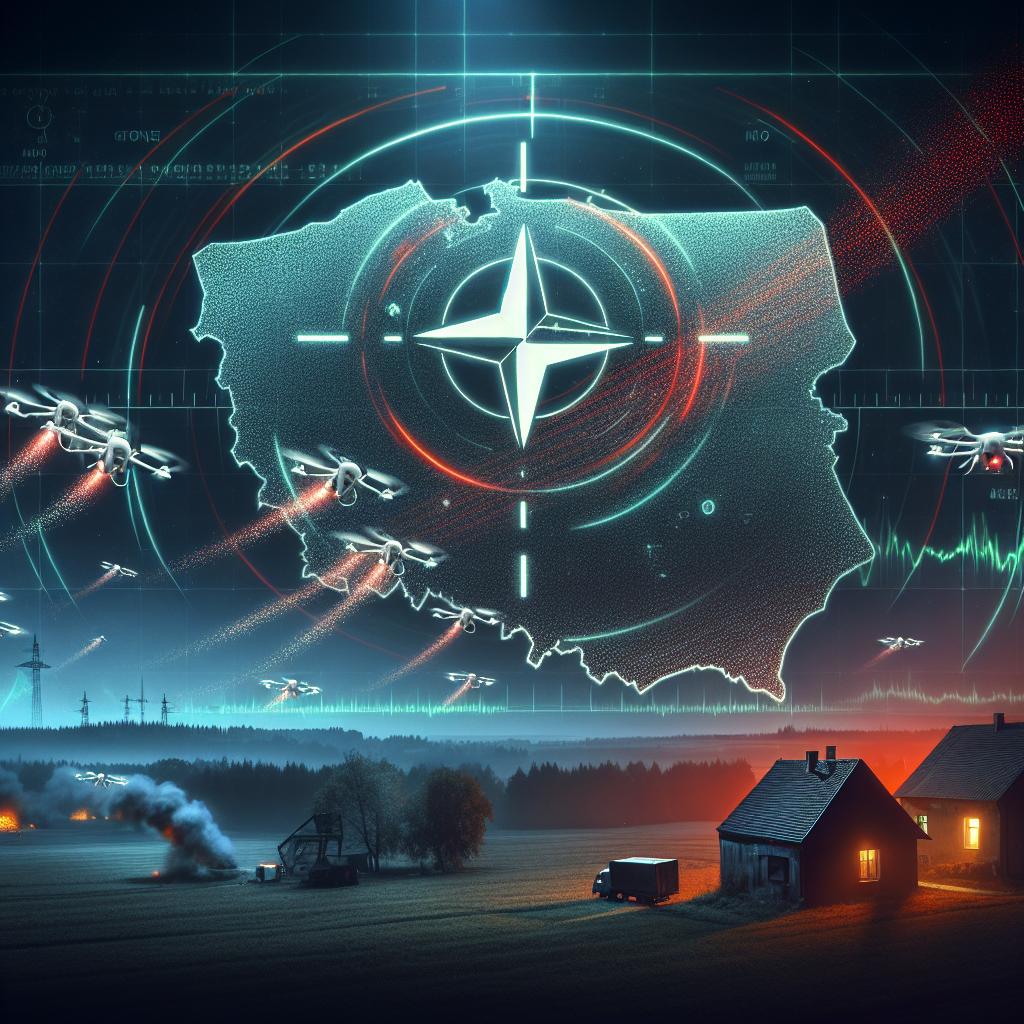 drones présumés russes Pologne