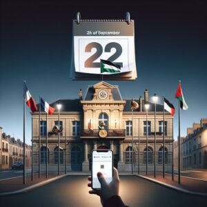Olivier Faure drapeau palestinien