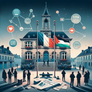 Olivier Faure drapeau palestinien