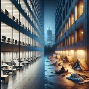 reconversion bureaux mal logement