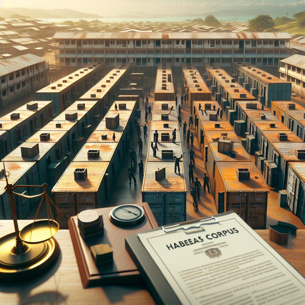 Noumea Camp Est detenus tribunal