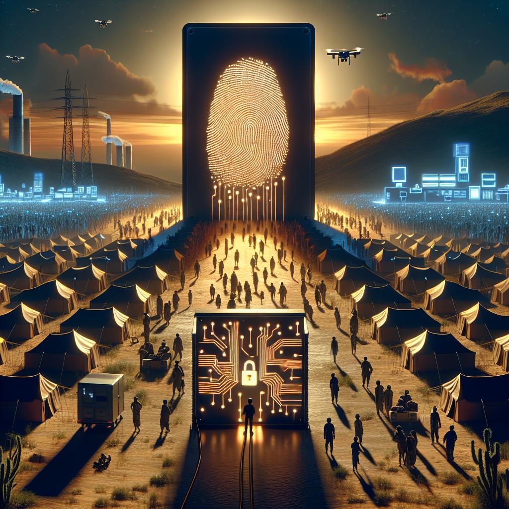 IA biométrie gouvernance réfugiés