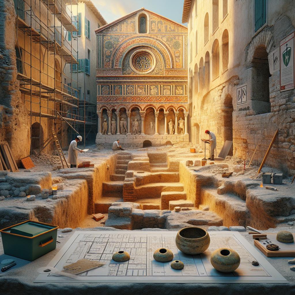 Vence baptistère paléochrétien sépultures