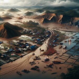 Inondations Sumatra morts