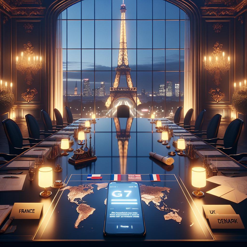 Macron Trump G7 Paris