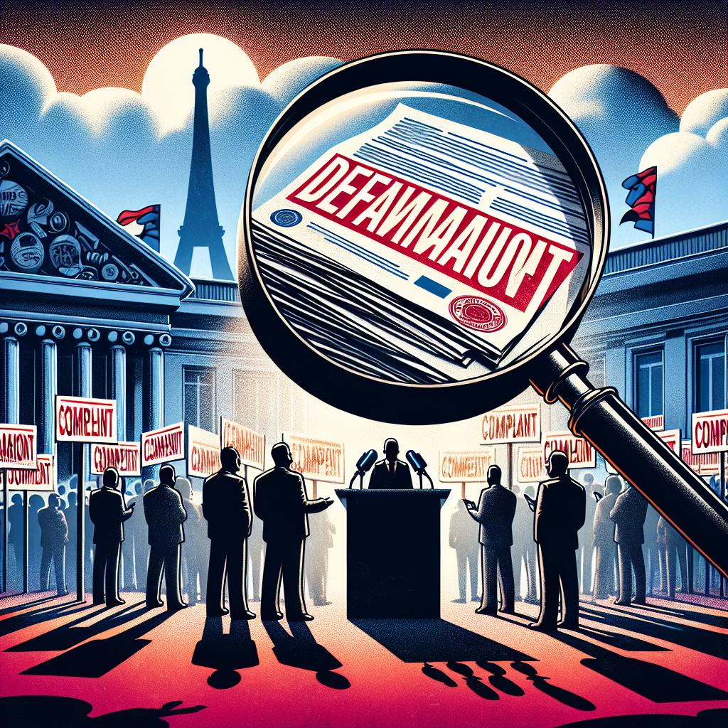 plainte diffamation Paris