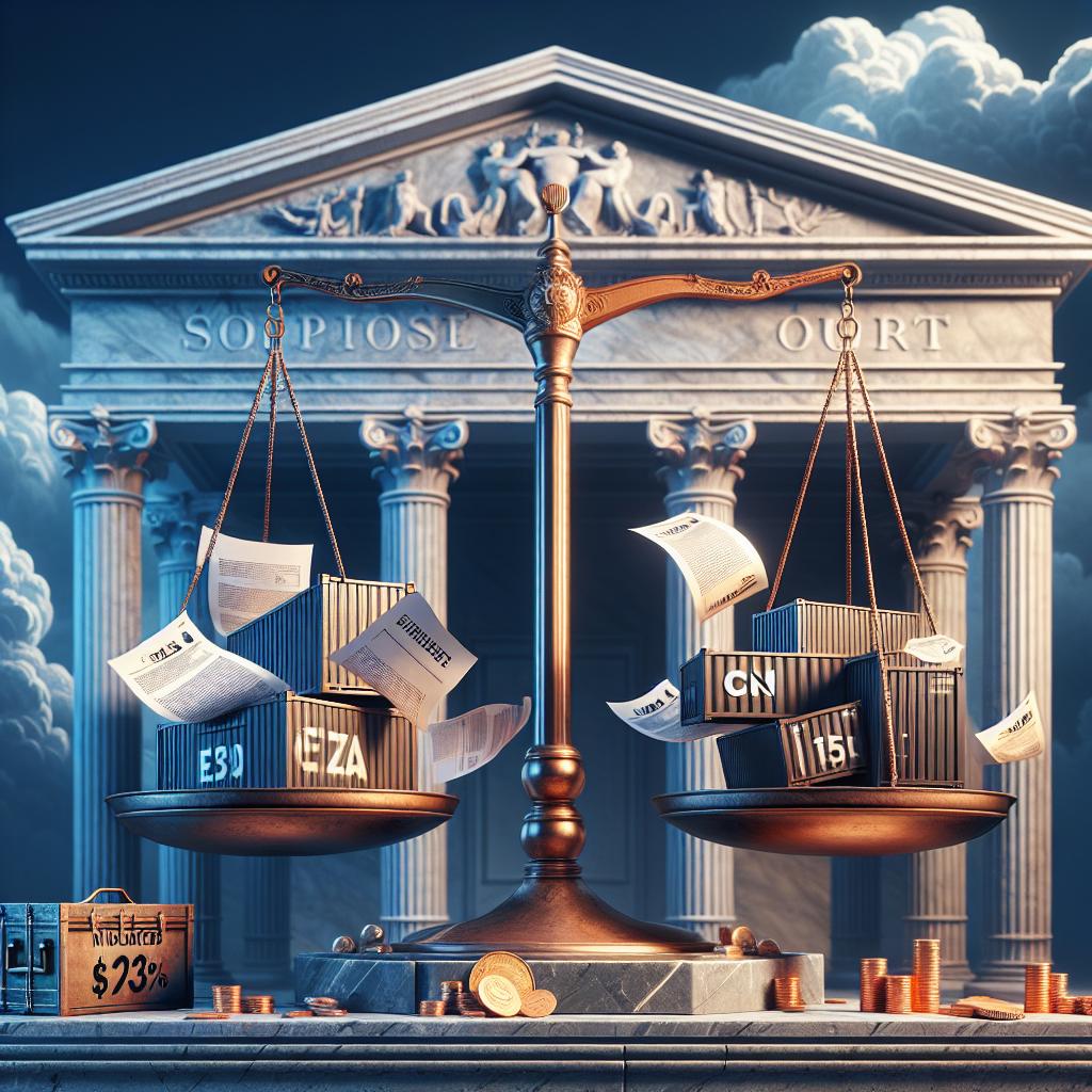 Cour suprême droits de douane Europe