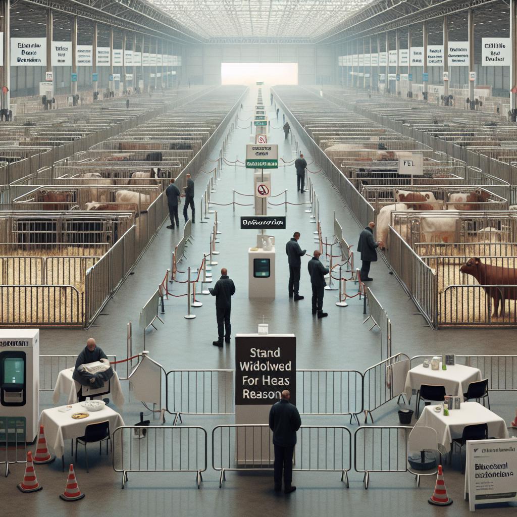 Salon agriculture vaches absentes