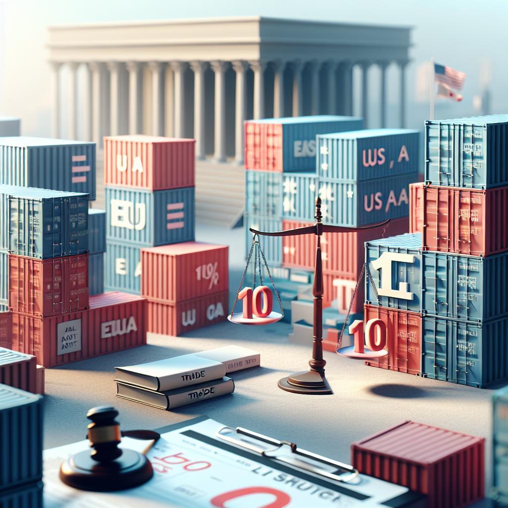 droits de douane 10 pourcent