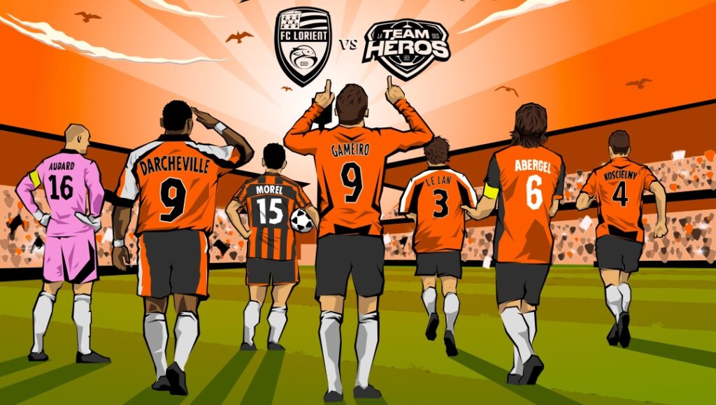 Stade du Moustoir animé pour le centenaire du FC Lorient
