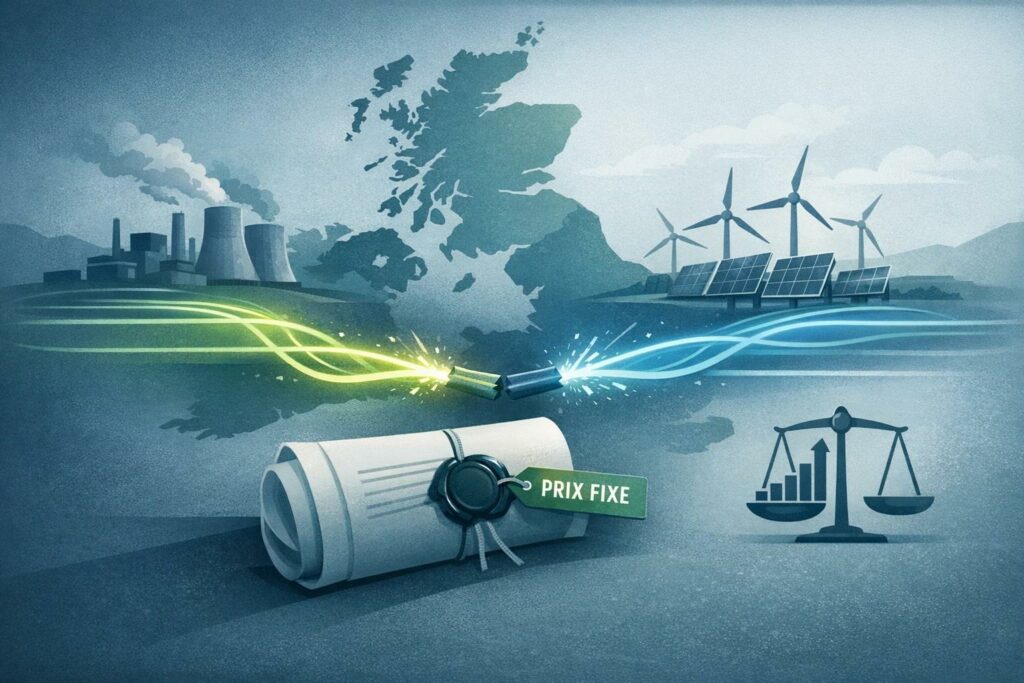 prix électricité gaz UK