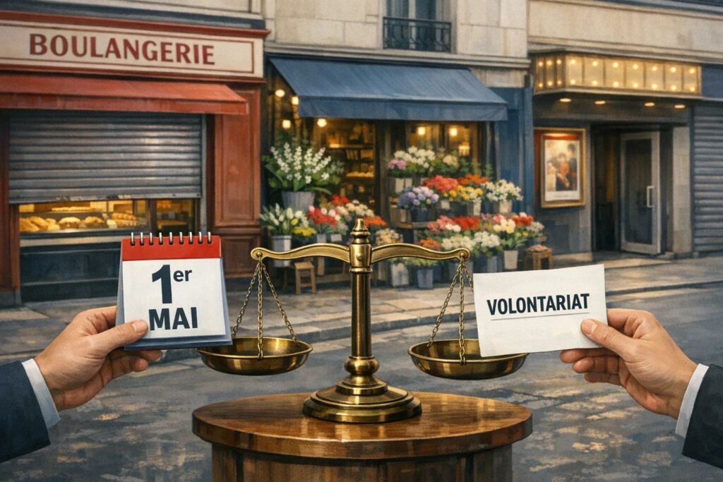 Citoyens en première ligne : pourquoi une loi qui autorise l’ouverture le 1er mai pose un choix entre liberté d’entreprendre et protection du repos travail 1er mai