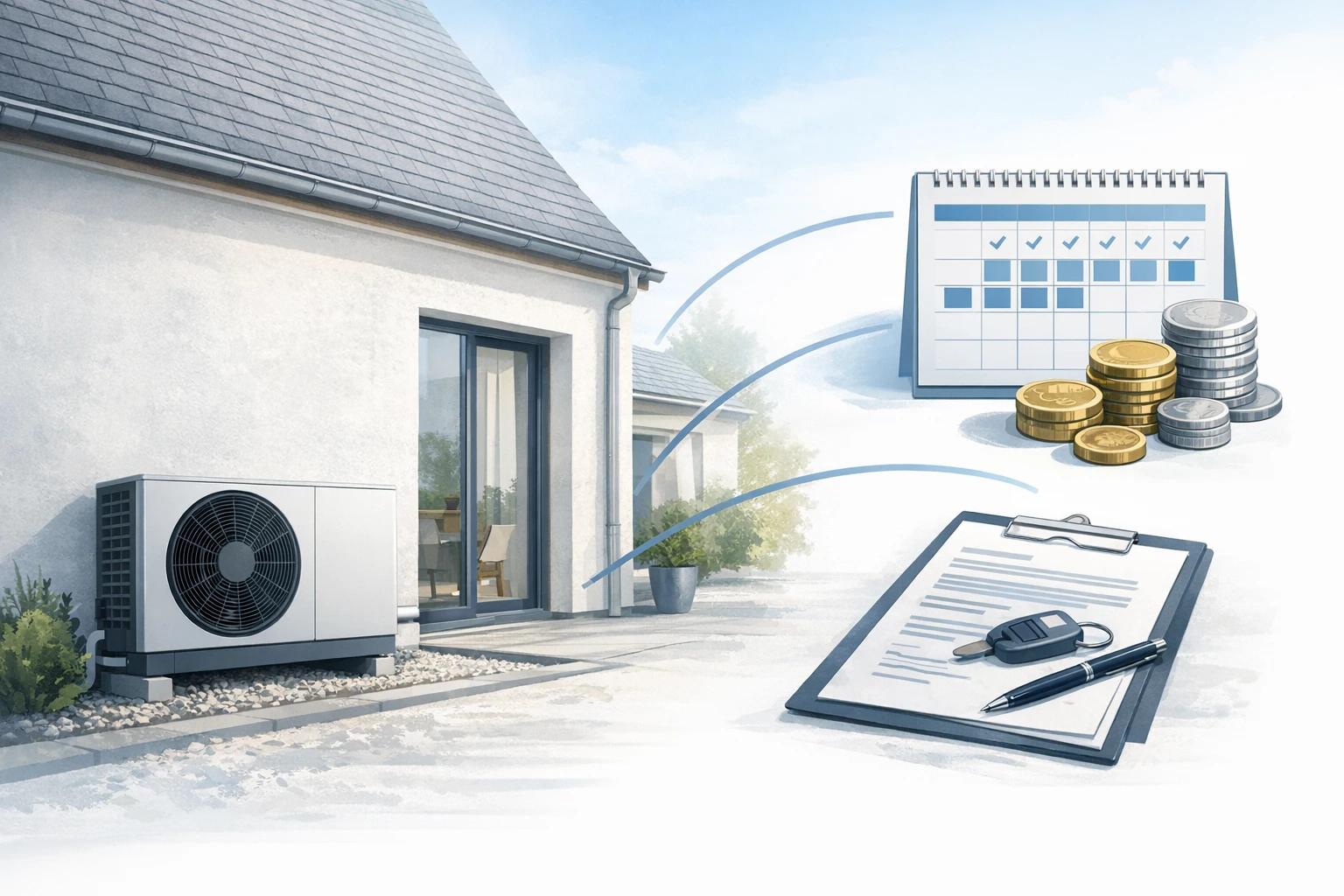 leasing pompe à chaleur