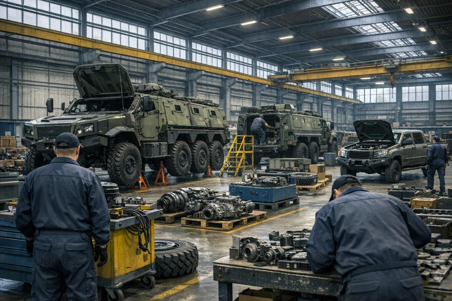 maintenance véhicules militaires