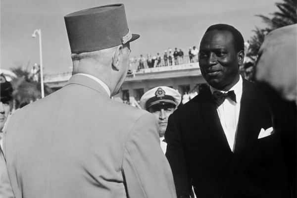 Le président français, Charles de Gaulle et Modibo Keïta, président malien, dans les années 1960 (DR)