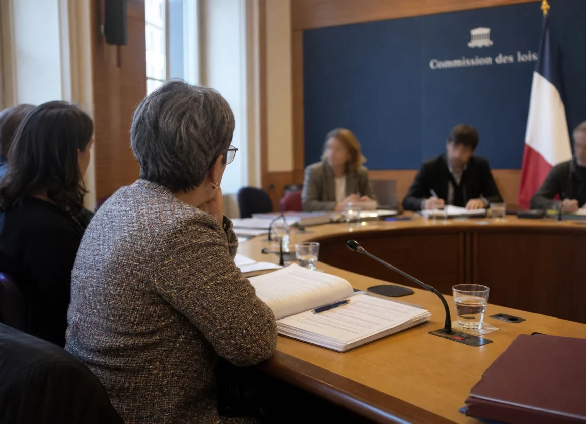 Réunion de commission à Rennes avec élus anonymes, micros et dossiers lors d’une audition sur les intimidations