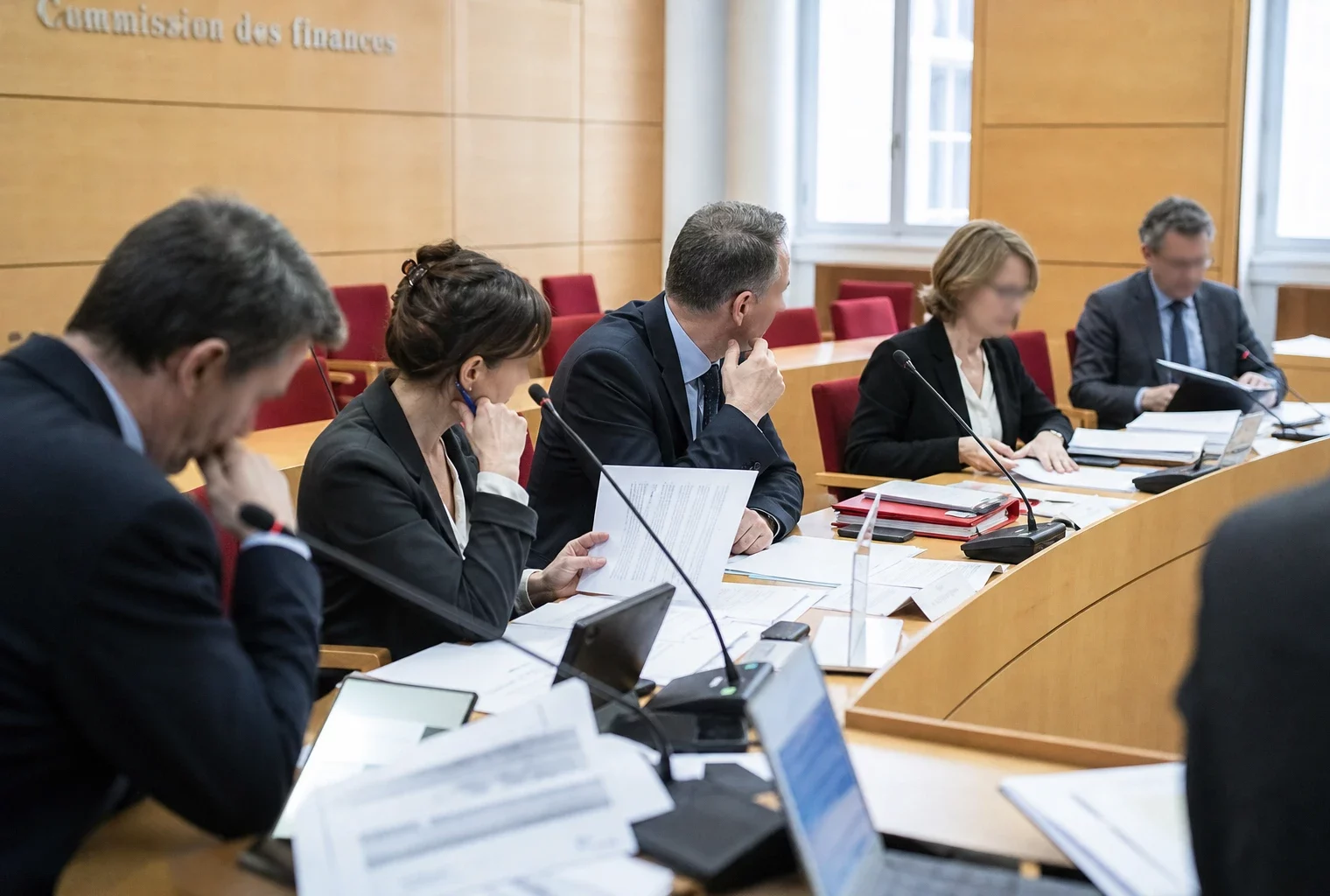 Commission parlementaire française réunie autour du budget 2027 et de l’avenir des pensions de retraite