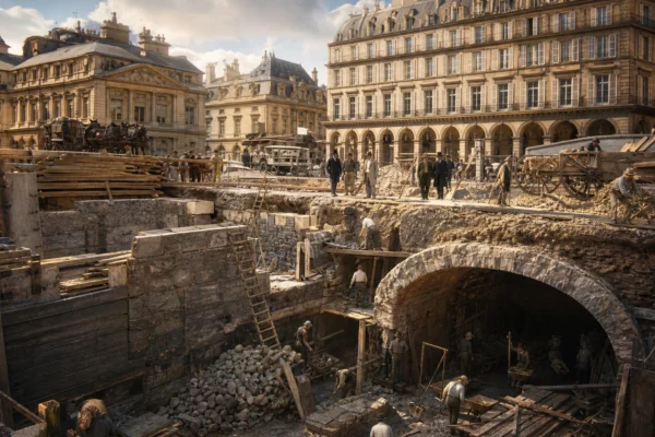 chantier métro parisien