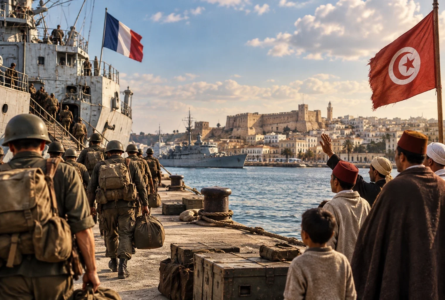 évacuation de Bizerte